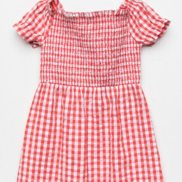 ROXY GIRLS Red and White Gingham dress M / 10 - Picture 5 of 5